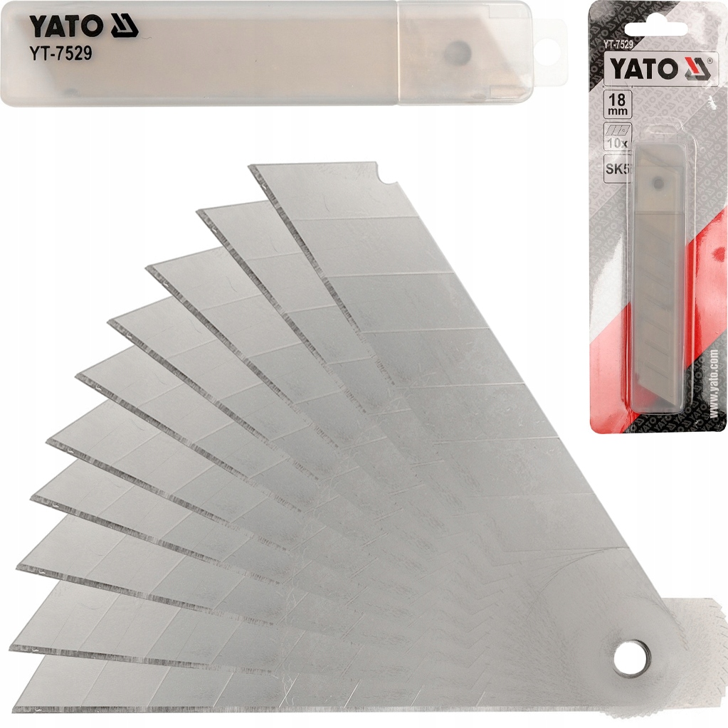 

Yato Ostrza Łamane Nożyka Stal SK2 18 mm 10pc