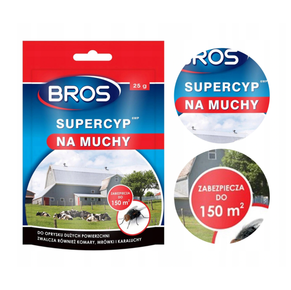 

Supercyp Preparat Na Muchy, Komary, Owady 25g Bros