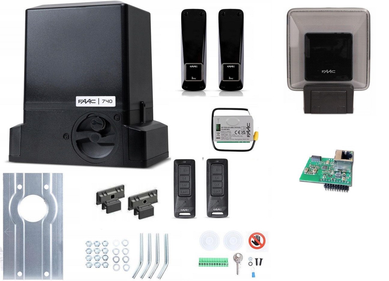 Faac DELTA2 740C Sada do 500 kg Pilot XT4FDS E781C Xwbl WiFi Lan Nová!