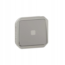 Nové Plexo schodisková spojka bez N s indikátorom, šedá Legrand 069515L