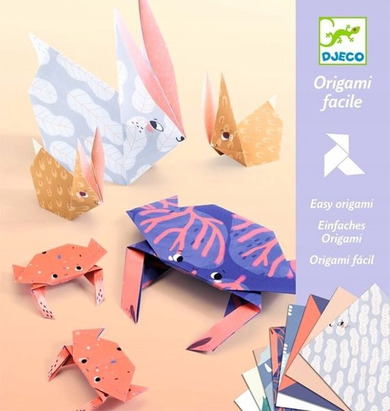 

Origami Family zestaw 28 kolorowych arkuszy Djeco