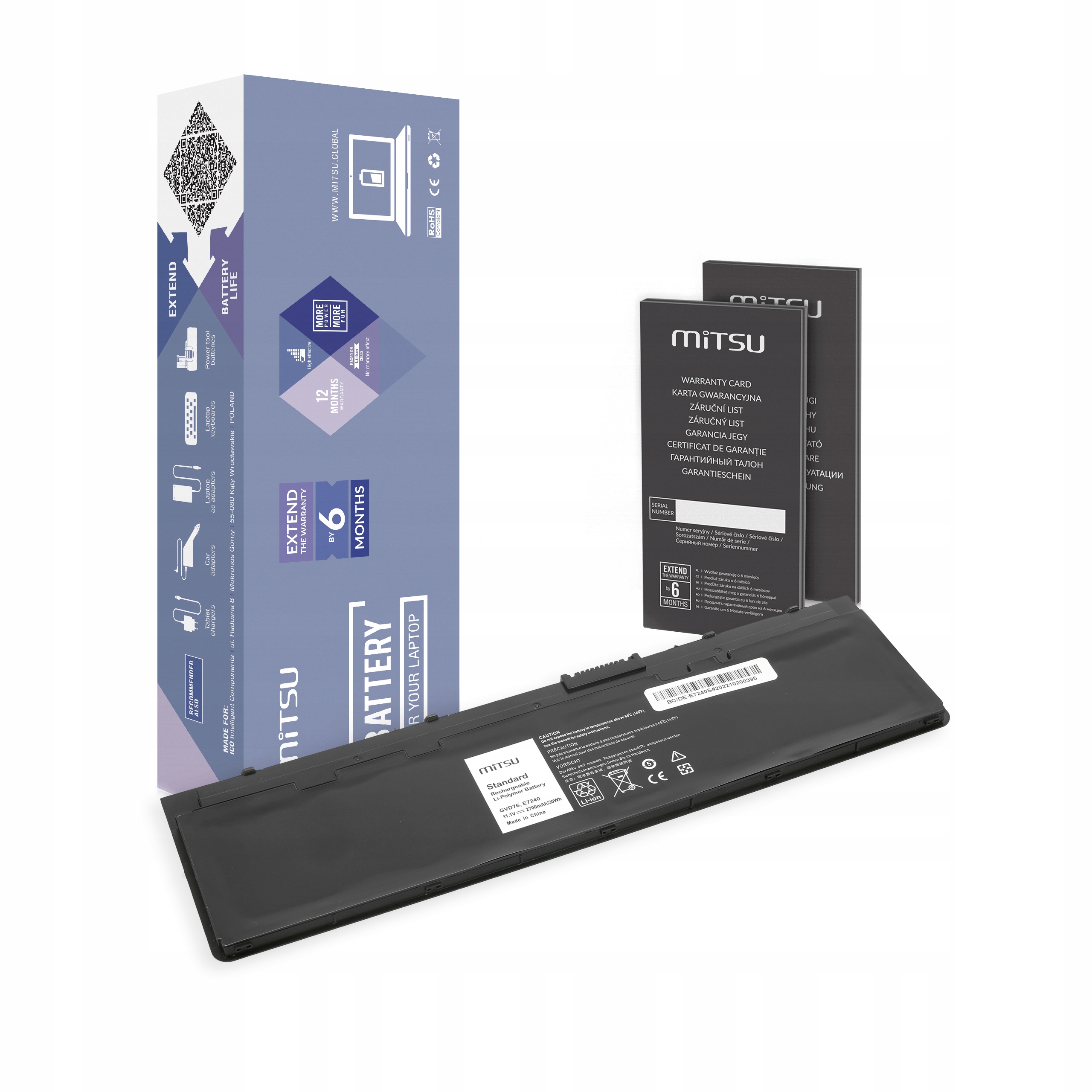 

Bateria GVD76 do Dell Latitude E7240 E7250 11.1v