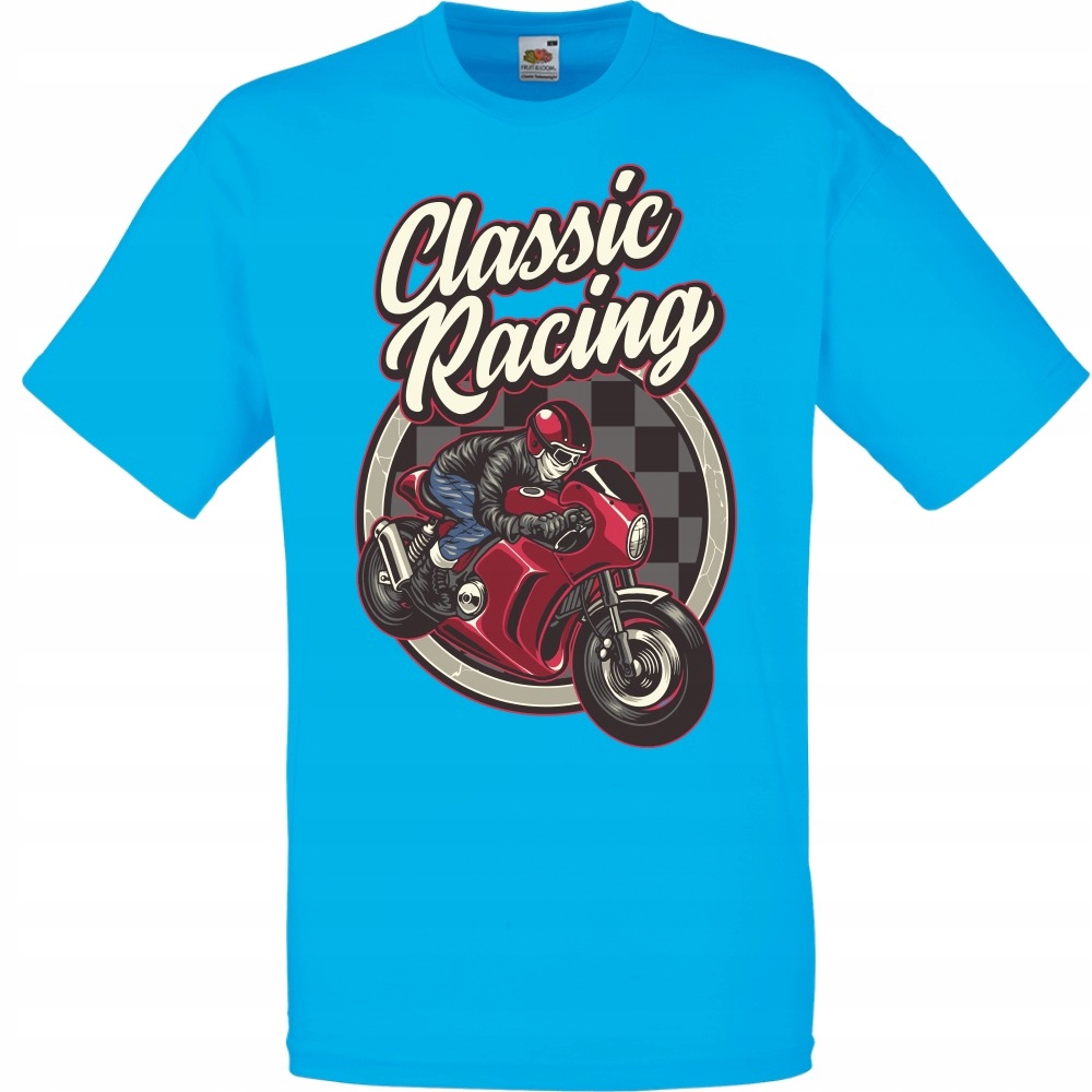 

Koszulka motocykl motor motocyklista S lazurowa