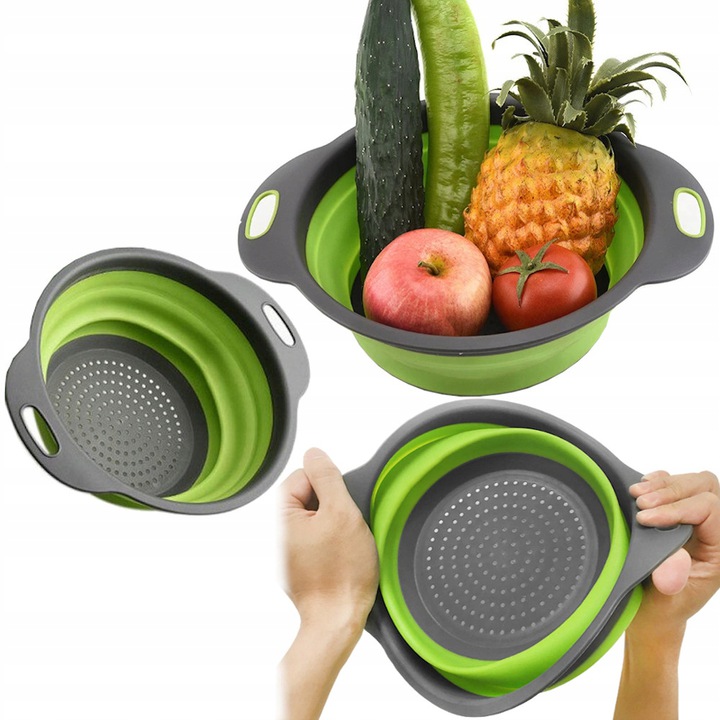 

Durszlak Składany Silikonowy Sitko Cedzak Ociekacz