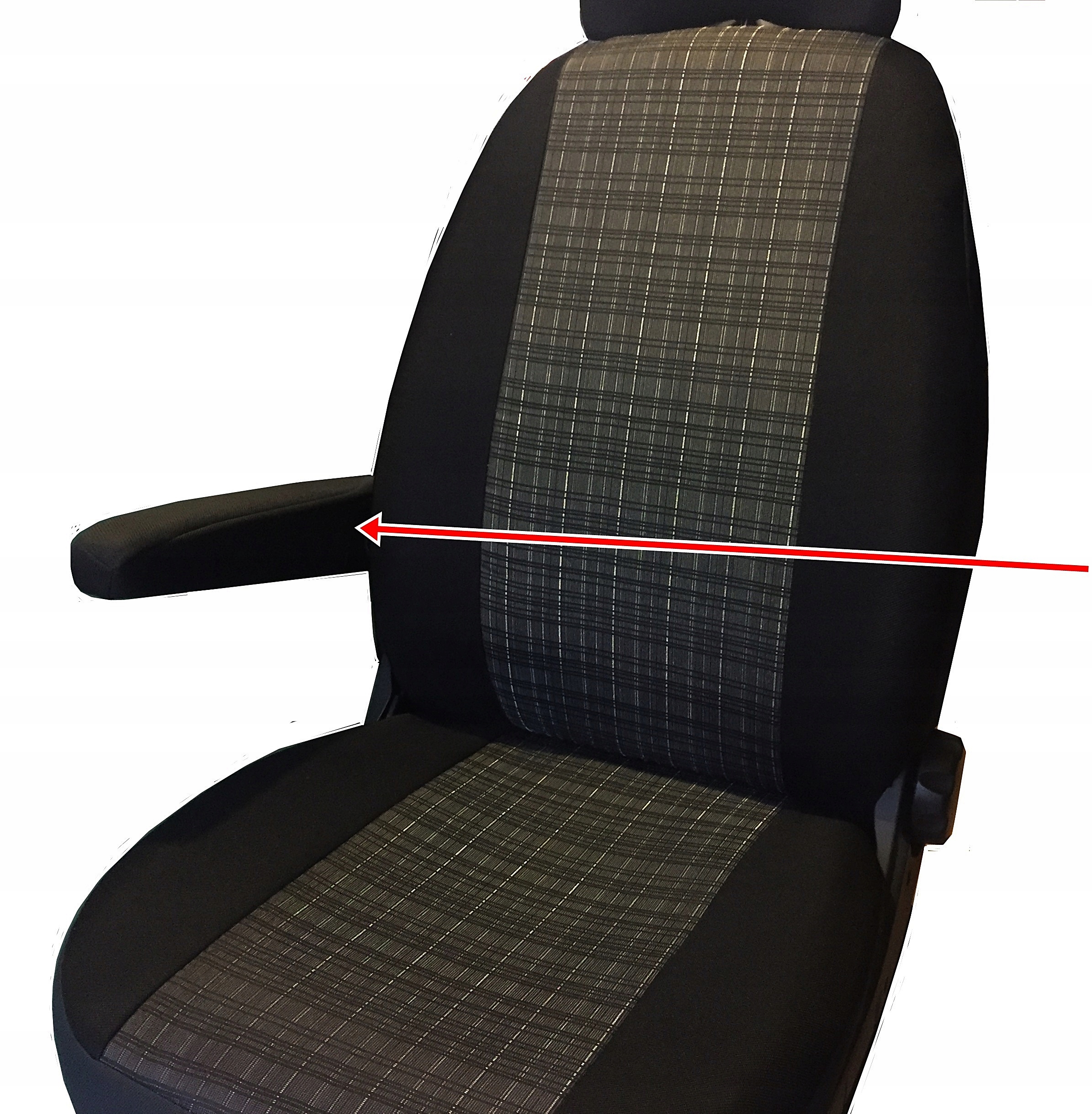 Pokrowce Fiat Ducato Peugeot Boxer Citroen Jumper 1+1 + podłokietniki MOCNE Przeznaczenie przednie fotele