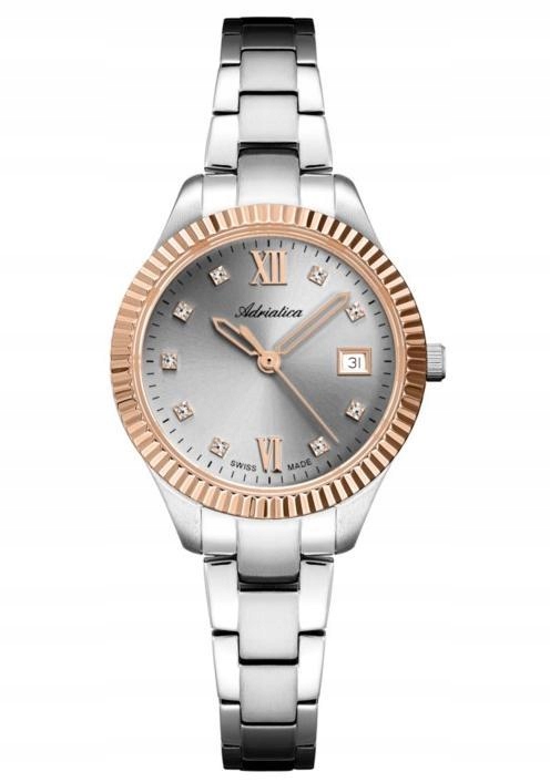 Nové Originální dámské hodinky Adriatica A3820.R1R7Q stříbrné zirkony