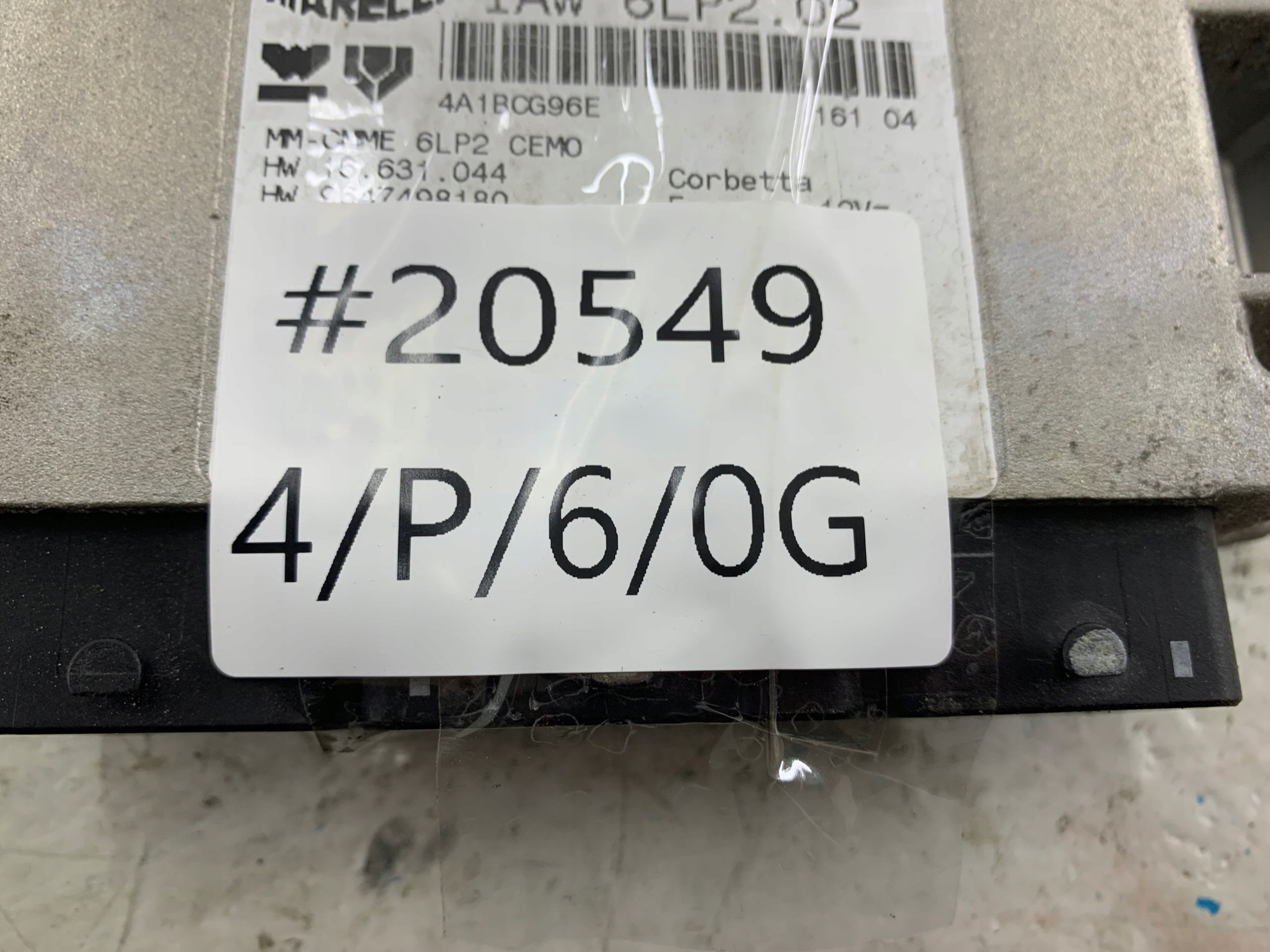 PEUGEOT 206 1.4 control unit of the engine 9647498180