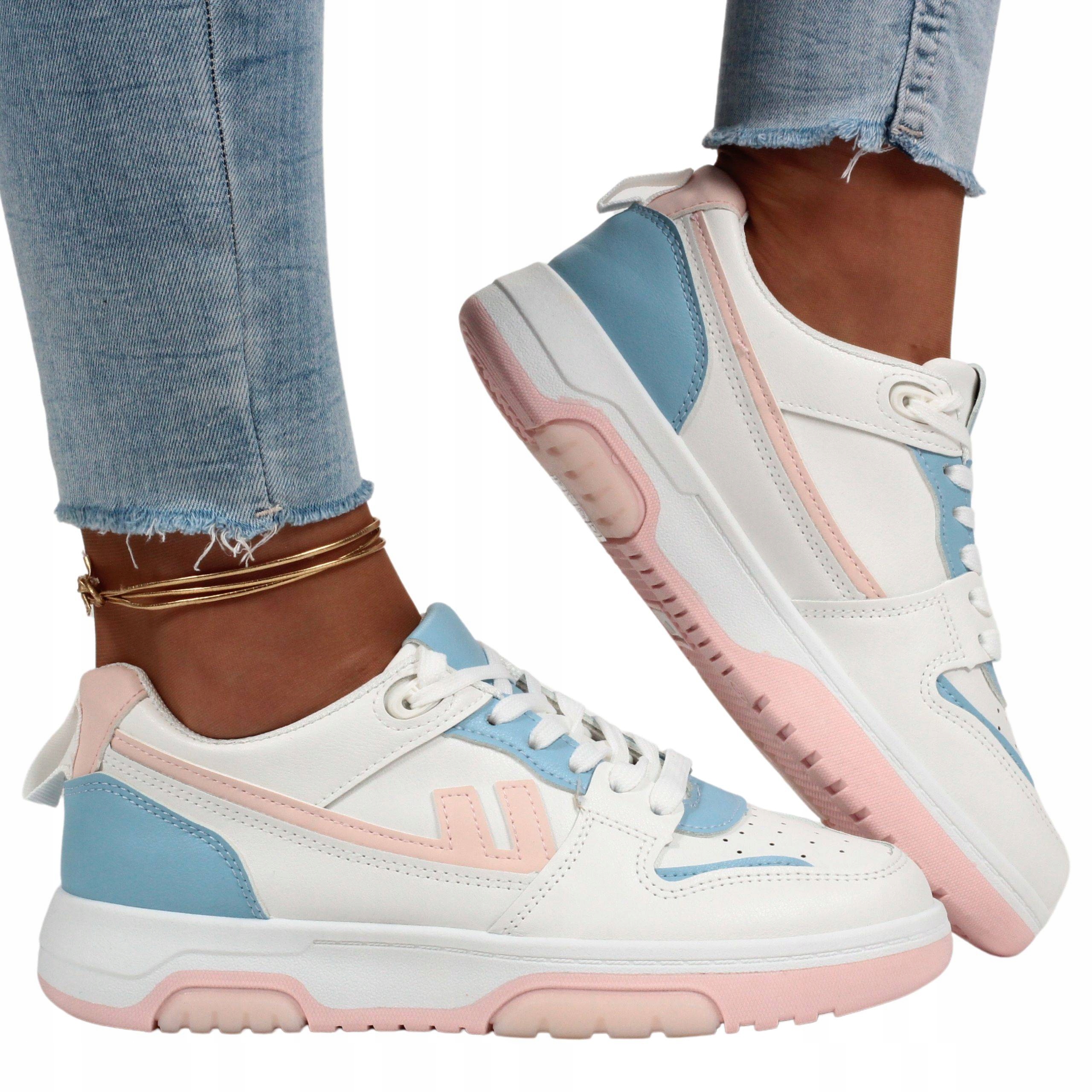 

Buty Damskie Sportowe Sneakersy Wiązane