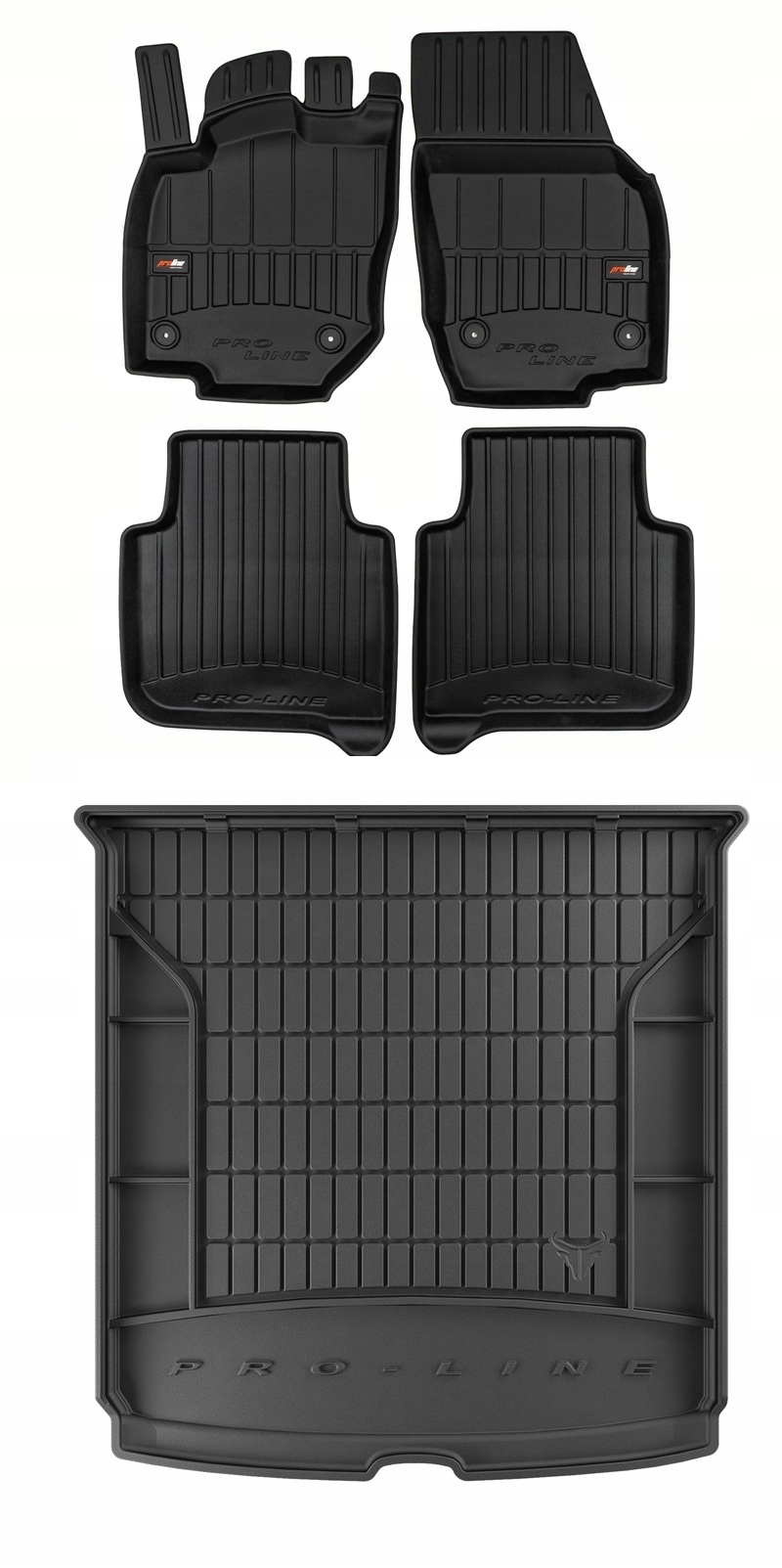 Zestaw 3D dywaniki gumowe mata Skoda Kodiaq 2 od 2024- 5 osób g