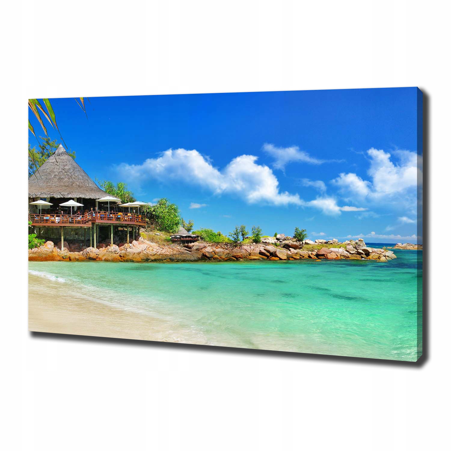 

Foto obraz na płótnie Seszele plaża 100x70 cm