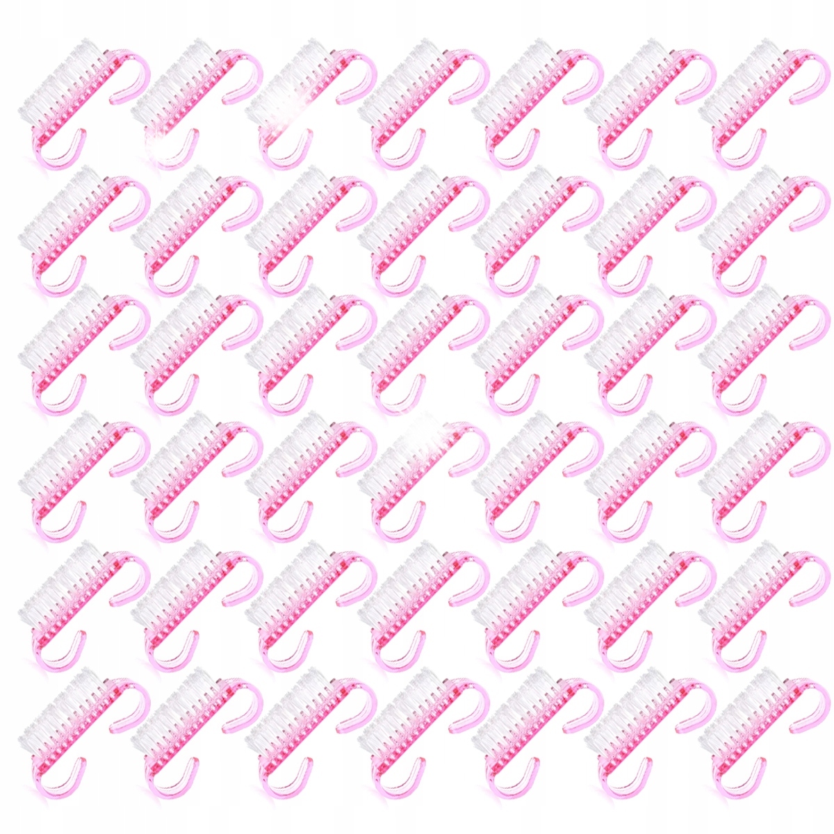 50 x Kartáček na nehty a manikúru prachu s rukojetí