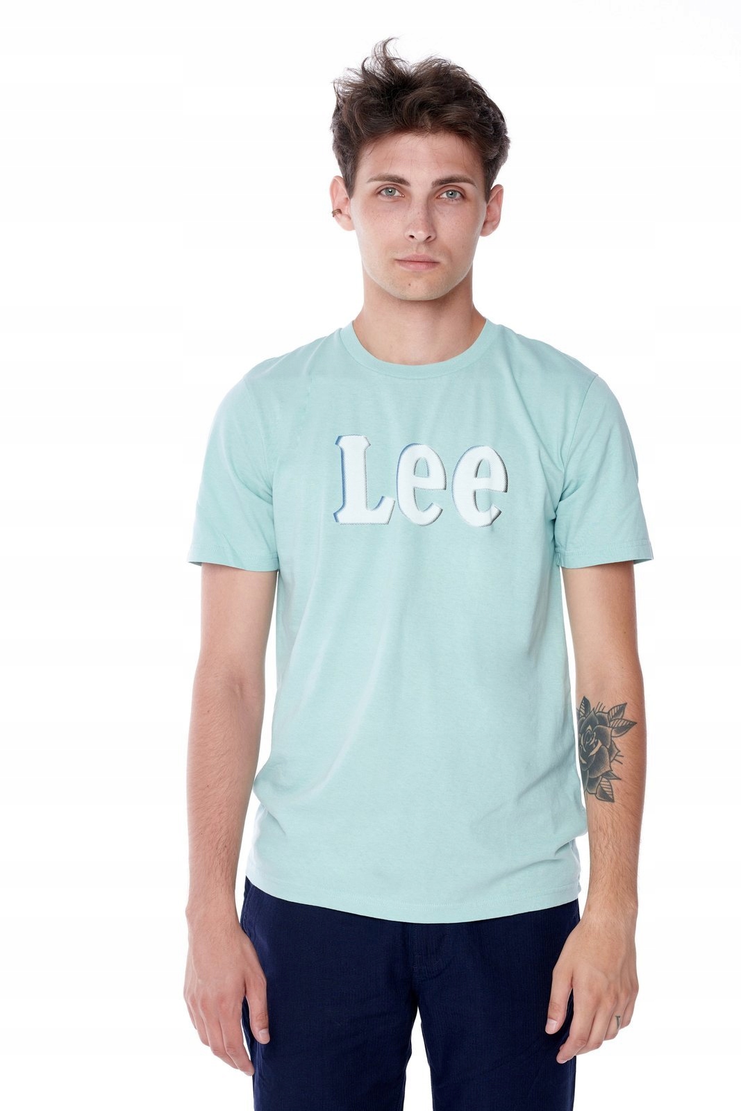 

Lee Distorted Logo Tee Faded Mint L61OFENC XXL