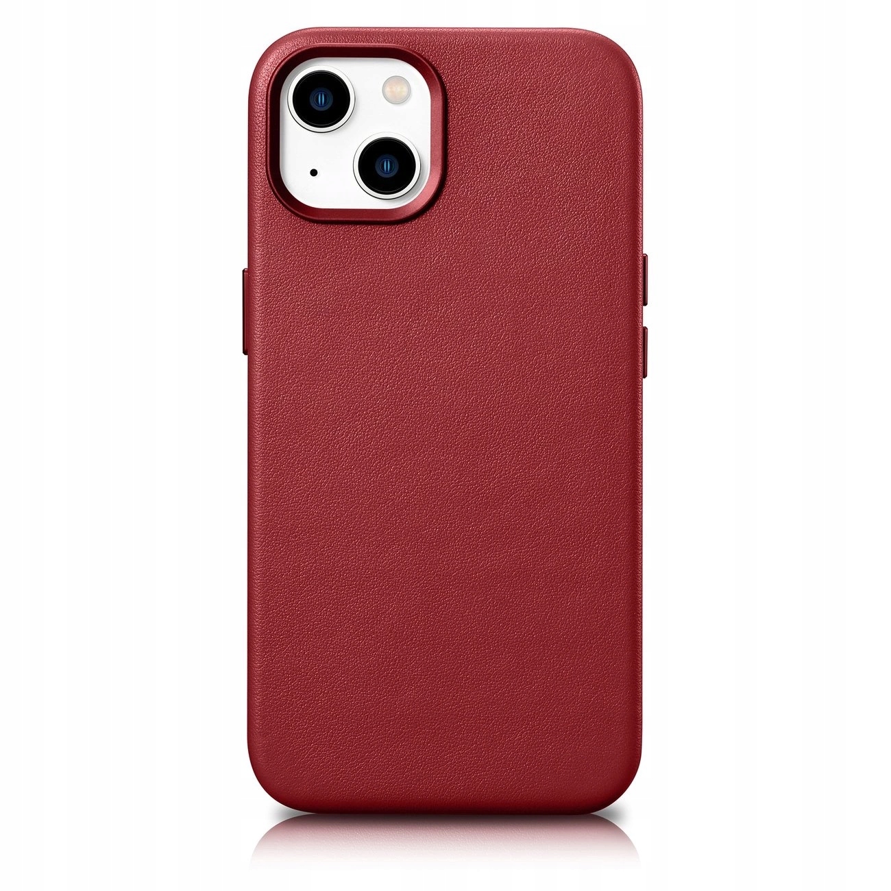 iCarer Case Leather pokrowiec etui z naturalnej skóry do iPhone 14 Plus cze