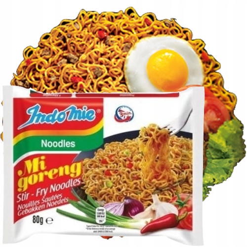 КАРТОН Індонезійська локшина швидкого приготування для смаження MI GORENG Локшина 40x80 INDOMIE Бренд без бренду