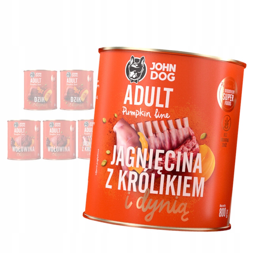 Levně John Dog MIX 3 Příchutí Bez Drůbeže Pro Psa 6x800g