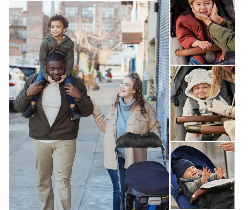 MUFKA OGRZEWACZ RĄK DO WÓZKA UNIWERSALNE RĘKAWICE WODOODPORNE WIATROODPORNE Marka inny