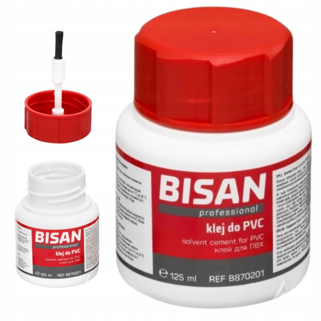 KLEJ PRZEZROCZYSTY Z PĘDZLKIEM DO ŁĄCZENIA PLASTIKU PCV 125ml MOCNY SOLIDNY