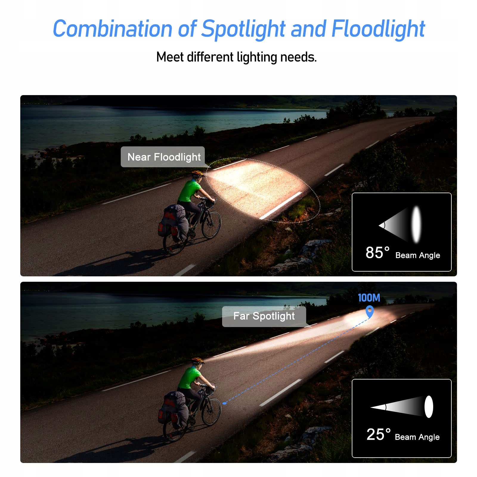 Blukar Lampa LED Latarka Na Głowę Czołowa Jogging — miniatura 4