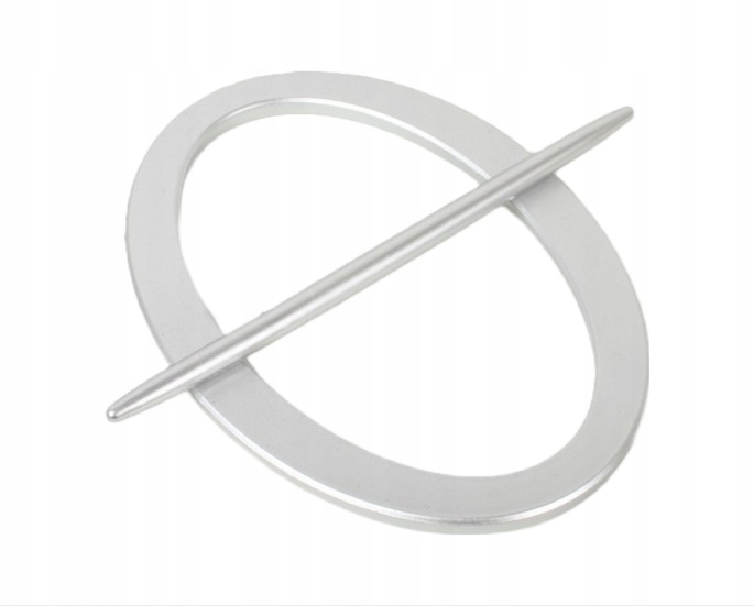 

Klamra Spinka do firan zasłon owalna Srebrna