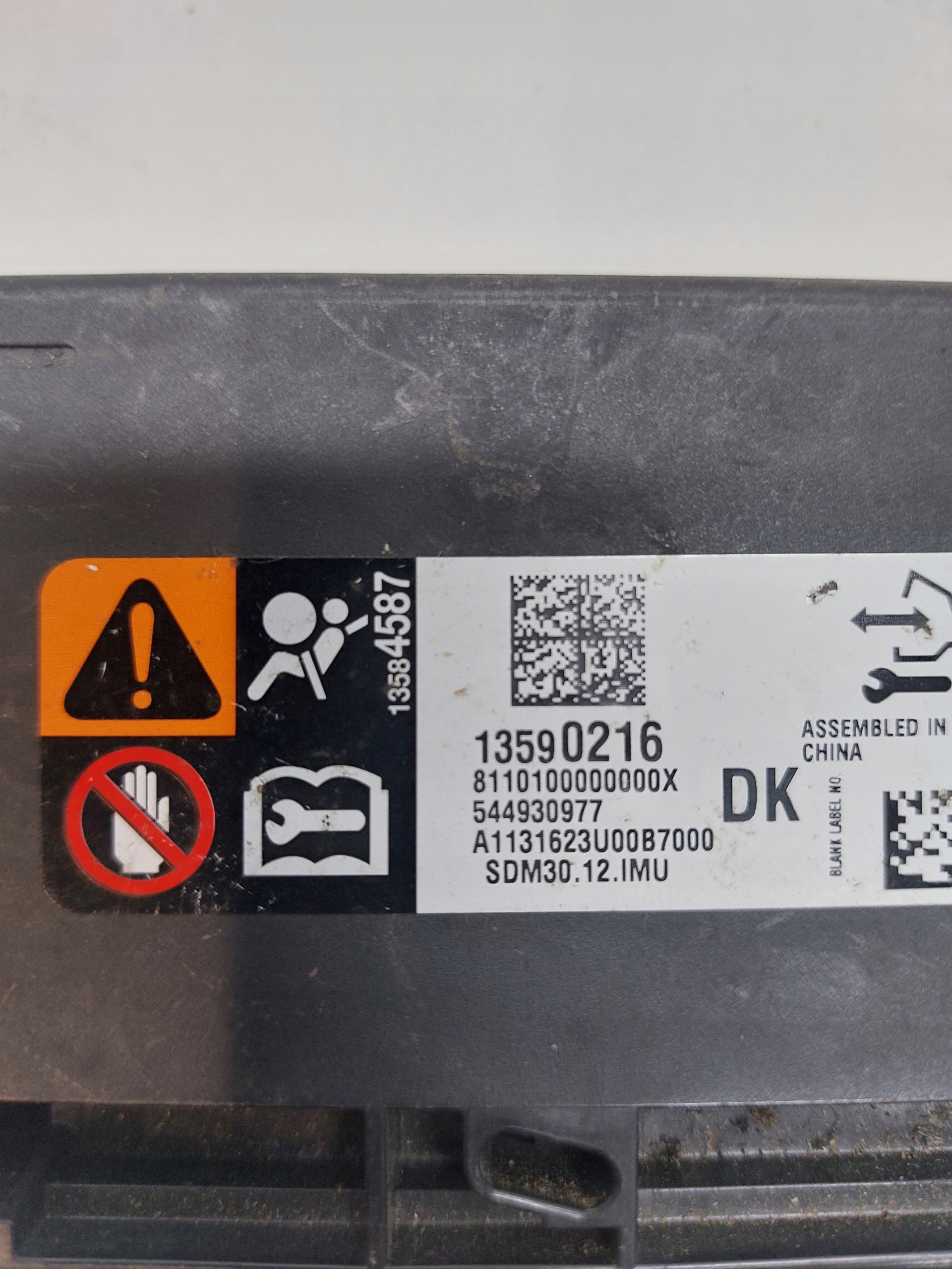 modulo SENSOR airbag OPEL MOKKA e A 13590216 DK