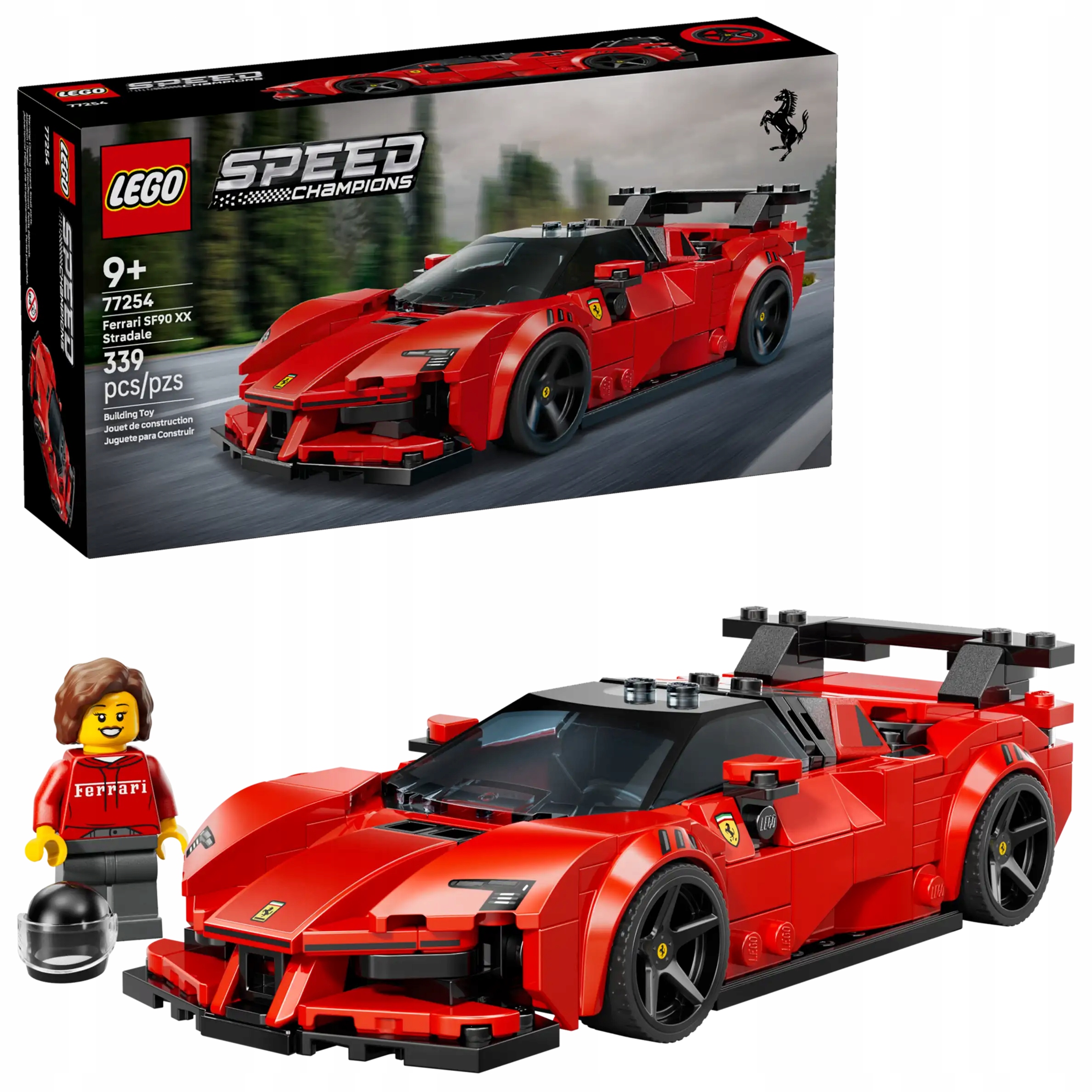 LEGO SPEED CHAMPIONS 77254 SAMOCHÓD SPORTOWY FERRARI SF90 XX STRADALE