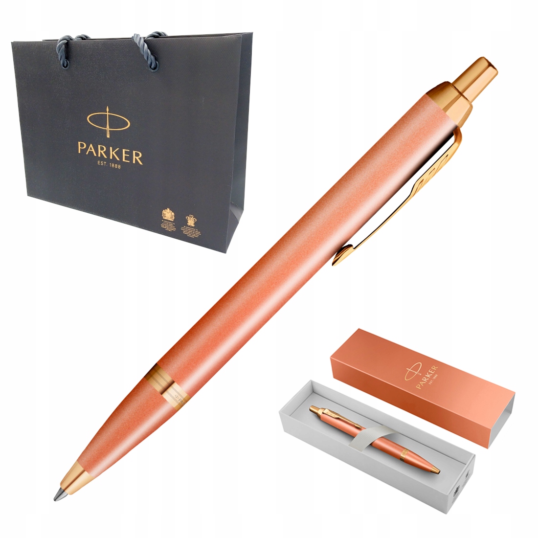 Długopis Automatyczny Parker IM Rituals Orange Pomarańczowy Etui Torebka