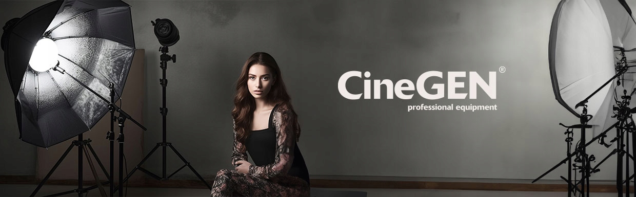 Parasolka dwuwarstwowa 110 cm Biała Czarna Marka CineGEN