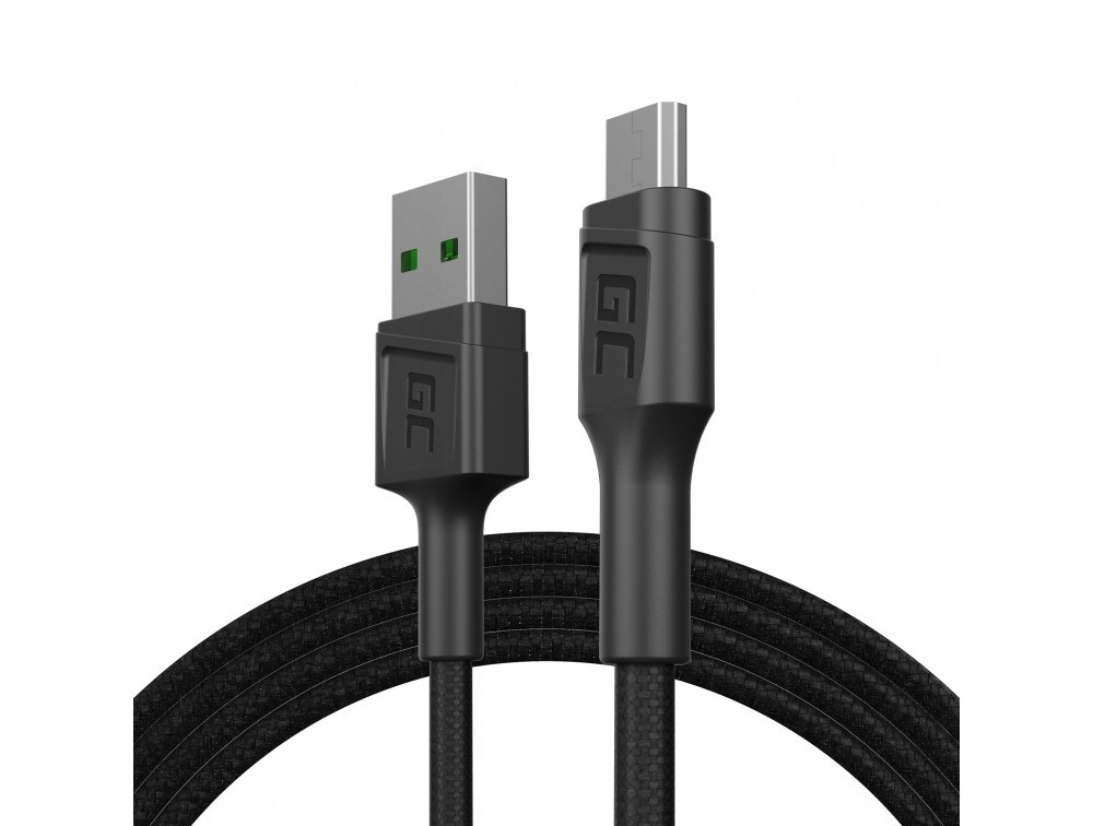 Kabel Green Cell USB - microUSB typ B 1,2 m czarny