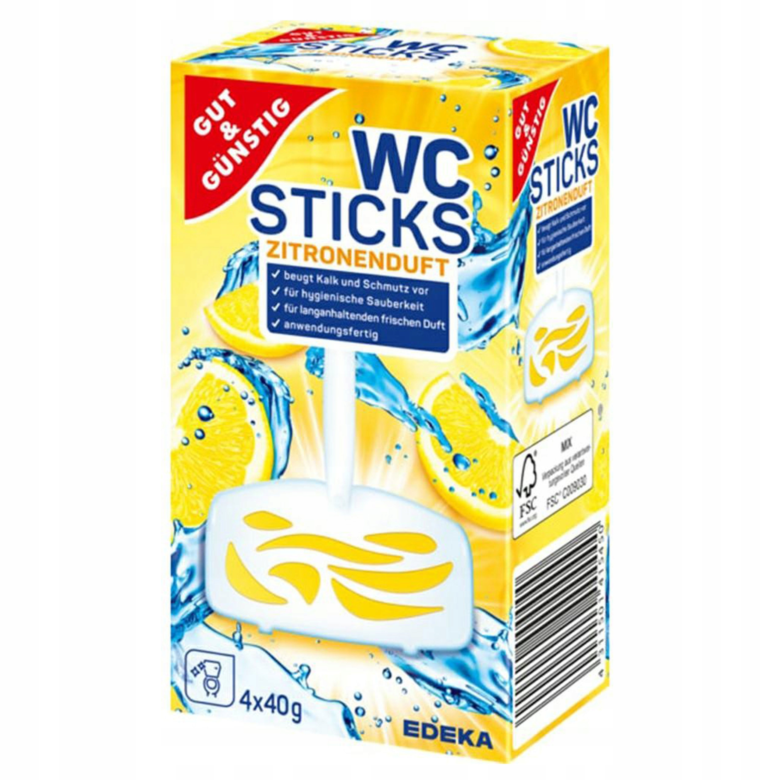 

G&g Edeka Zawieszki do Wc Cytrynowe 4 szt. De