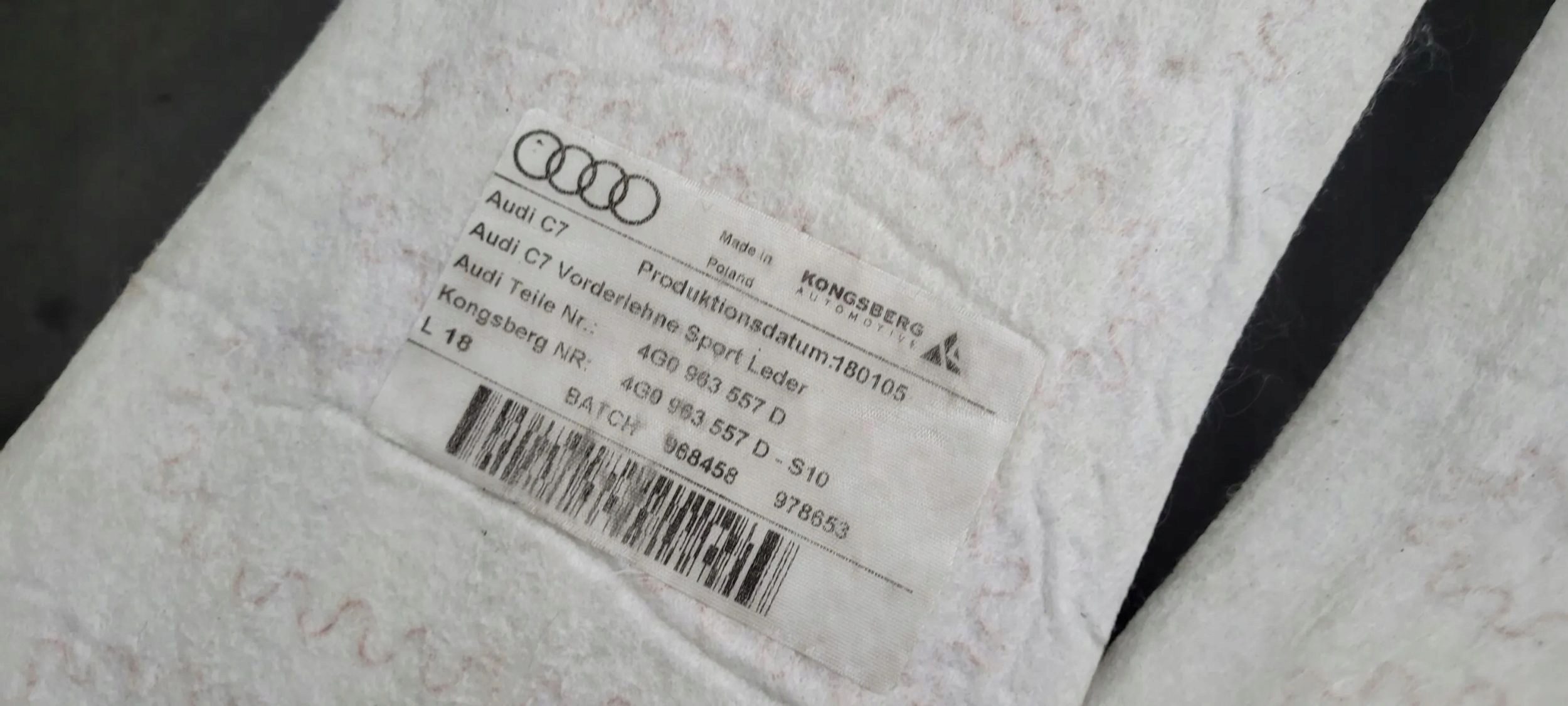 A6 C7 4G LIFT MATA MATY Sitze GRZANE SLINE KOMPLET A7 4G