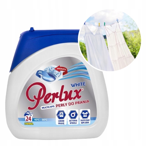 

Kapsułki do prania Perlux White do białego 552g