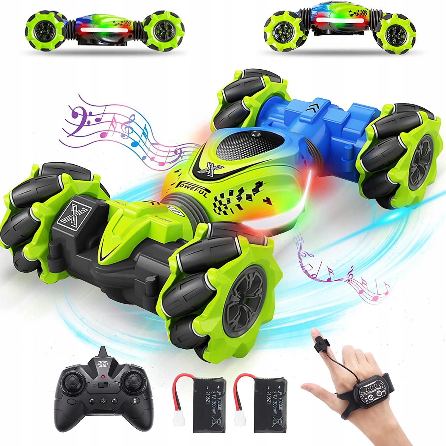 Auto Ovládané Rukou Gesty +PILOT×2 Led Music