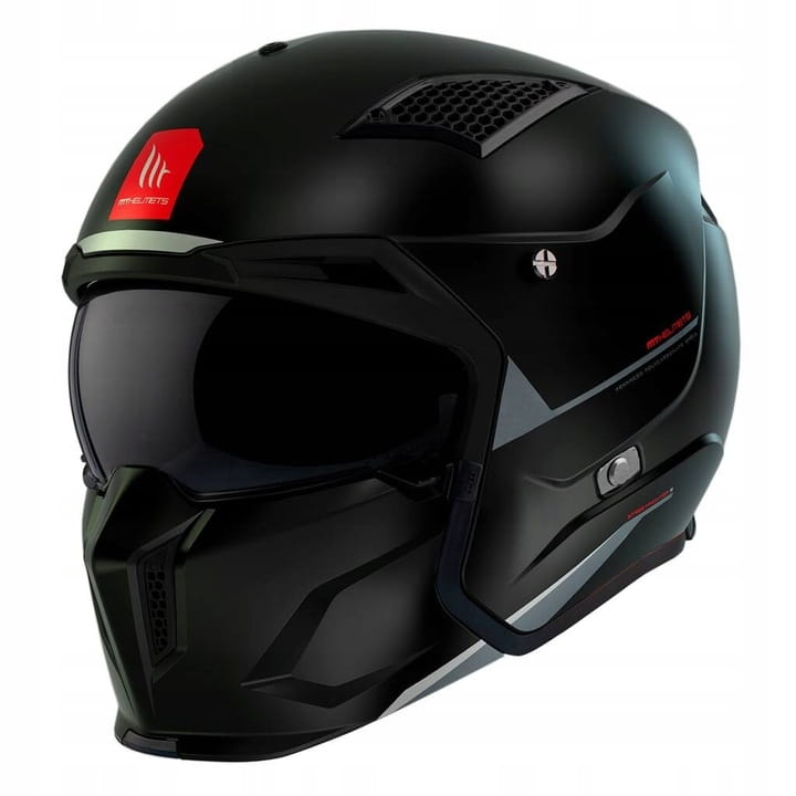 Mt Helmets Streetfighter Sv S Solid Black Matt Motocyklová Prilba Čierna
