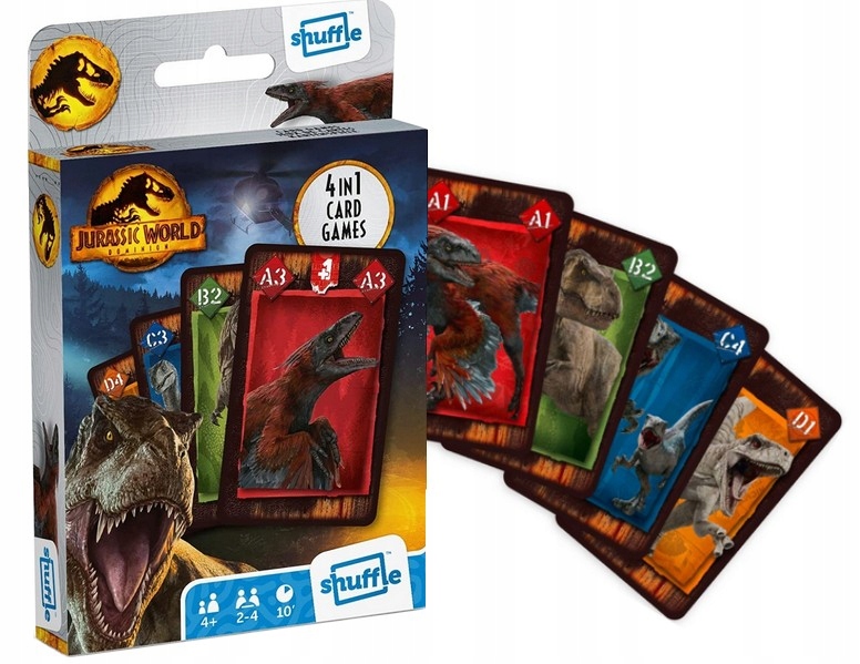 

Jurassic World Dominion Karty 4W1 zestaw 4 gier