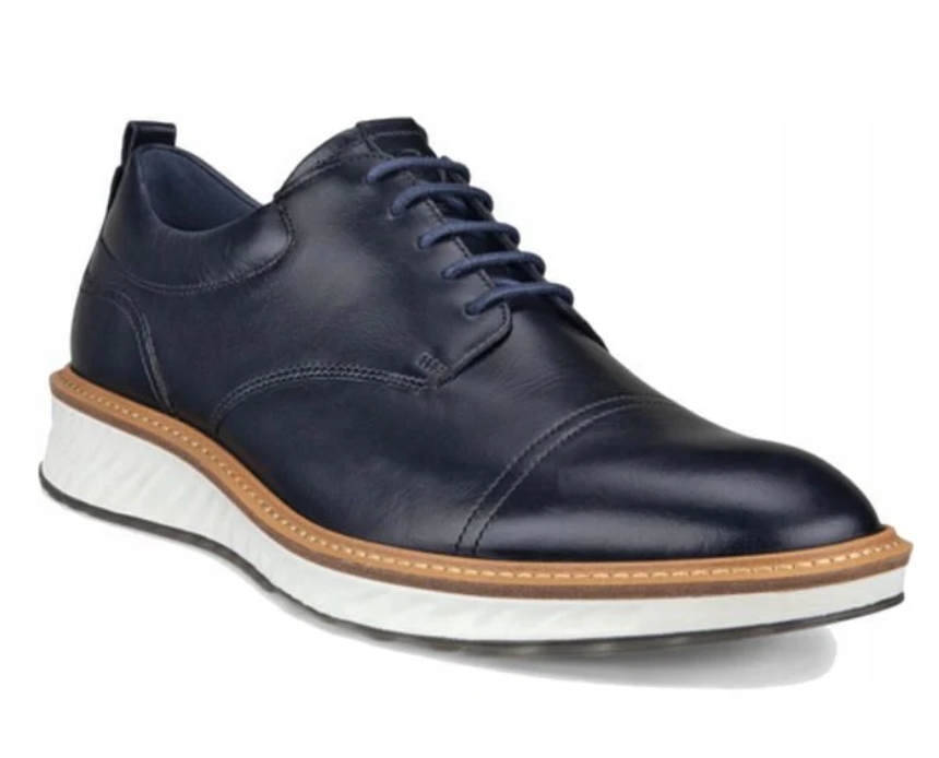 Ecco ST.1 Hybrid Cap Toe Comfort Oxford polobotky pánské boty tmavě modré 42