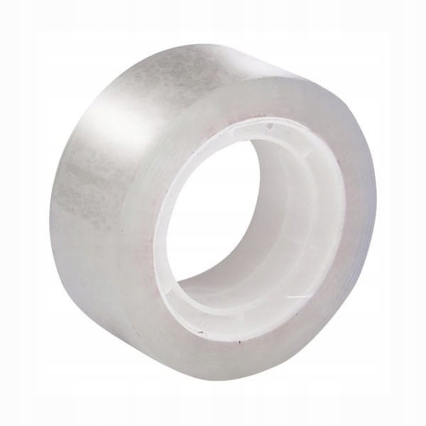 TAŚMA KLEJĄCA BIUROWA PRZEZROCZYSTA BEZBARWNA