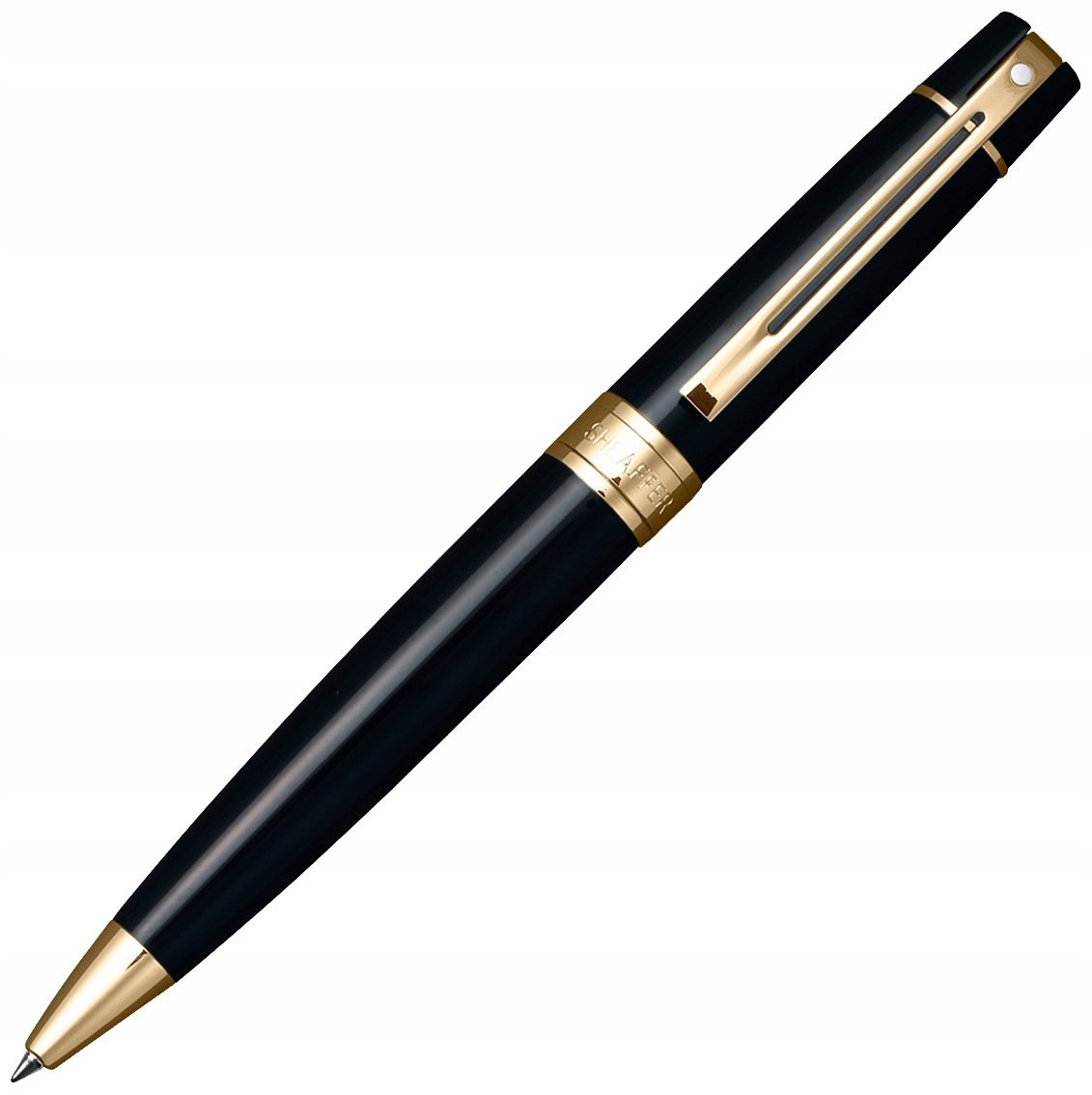 Długopis automatyczny 300 Sheaffer 9325 czarny złote wykończenia +etui