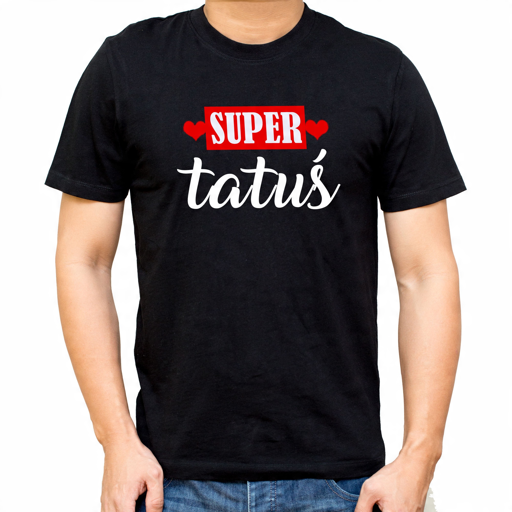 

Koszulka na Dzień Taty - Super Tatuś, czarna