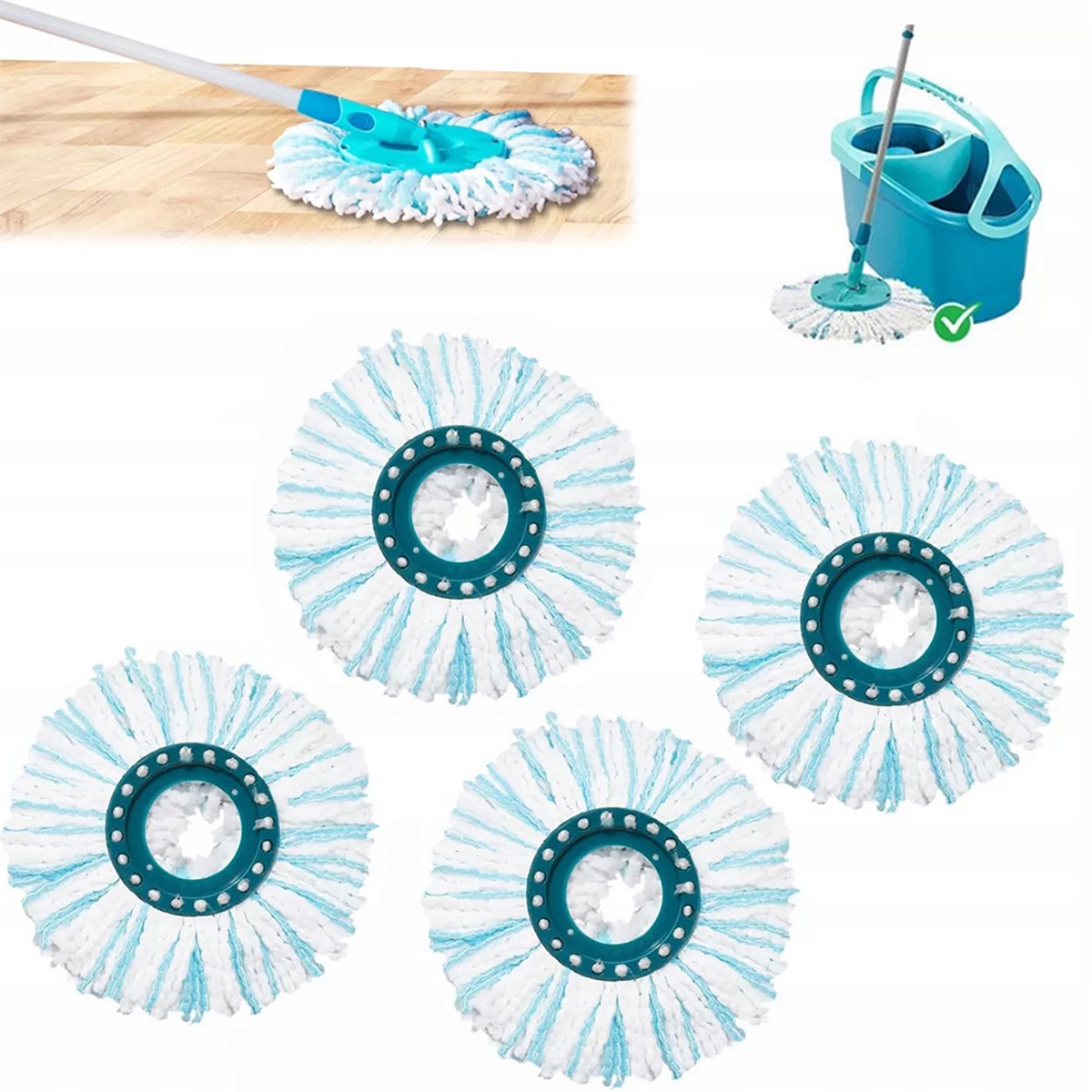 Vložka Do Mopu Vložky Do Mopů Leifheit Clean Twist Absorpční 4ks