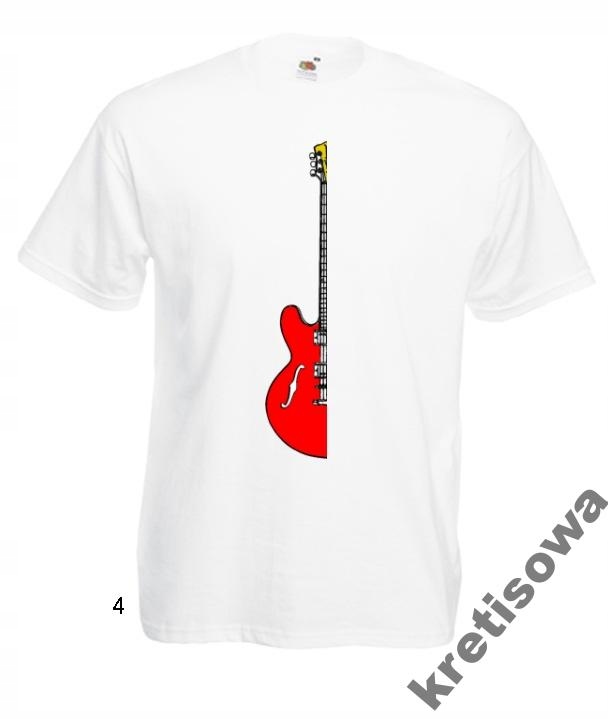 

Kolorowe Koszulki Gitara Gitarzysta Rock Wzory