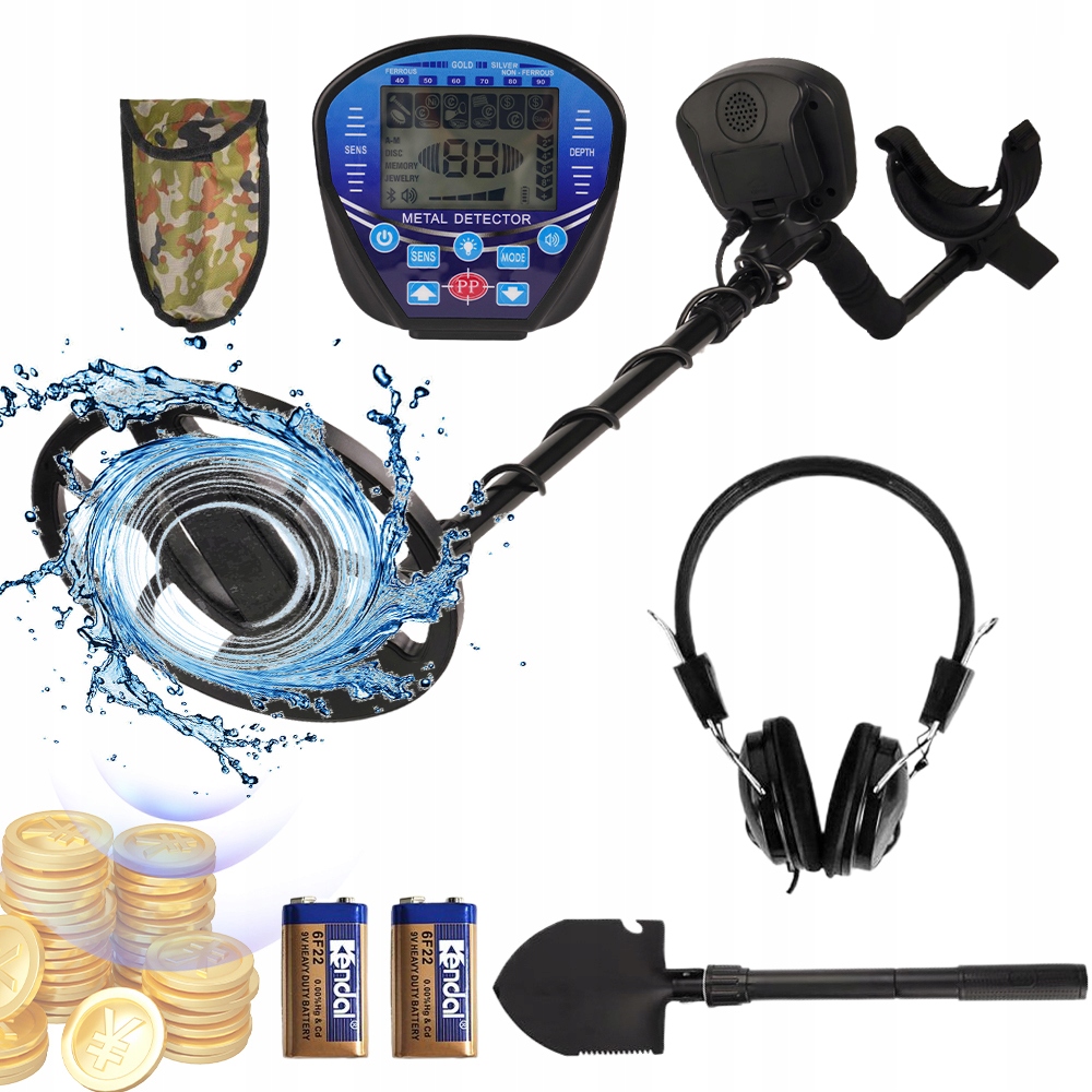 Detektor Kovů Pro Dospělé S 5 Režimy Rozpoznávání, Voděodolný, LCD Dsp