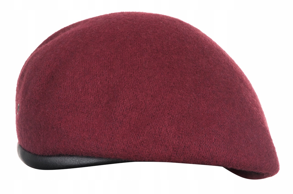 Polski Beret Tłoczony Sił Specjalnych z Orłem WP - Bordowy 60 Model FSS