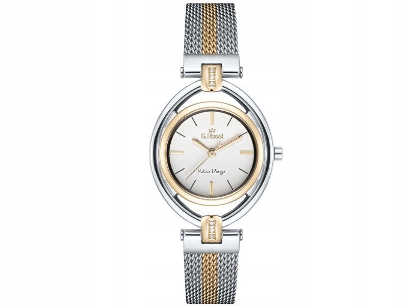 Dámské hodinky na mesh náramku s moderním vzorem jako dárek