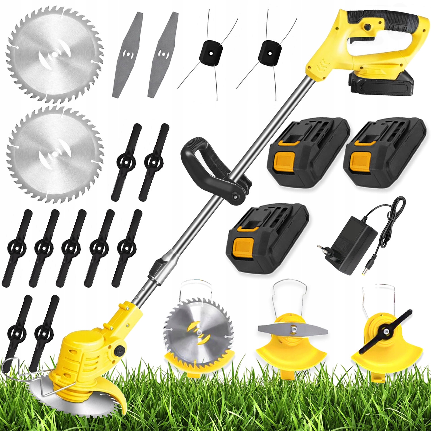 Aku Vyžínač Křovinořez Zahradní Křovinořez Na Trávy 3x Aku Set