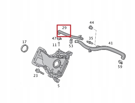 MERCEDES BENZYNA M166 Przewod odmy ORYGINAL Stan opakowania oryginalne