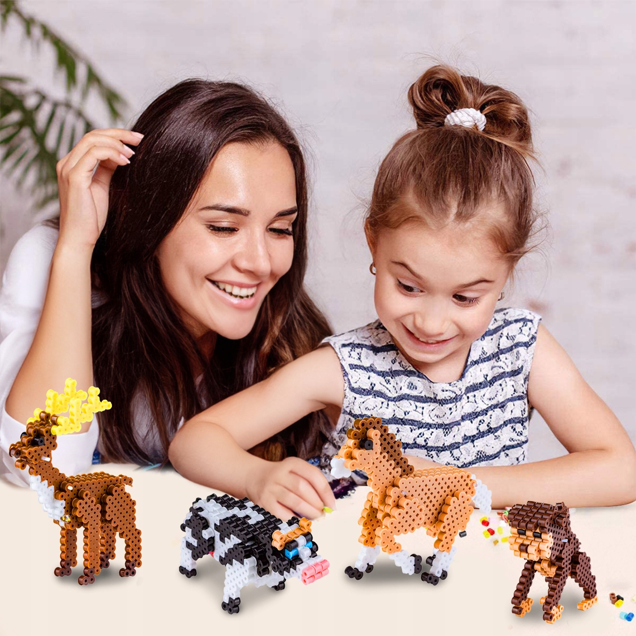 KORALIKI DO PRASOWANIA DLA DZIECI ZWIERZĘTA 3000el. PRASOWANKI 3D SZABLONY Marka MalPlay