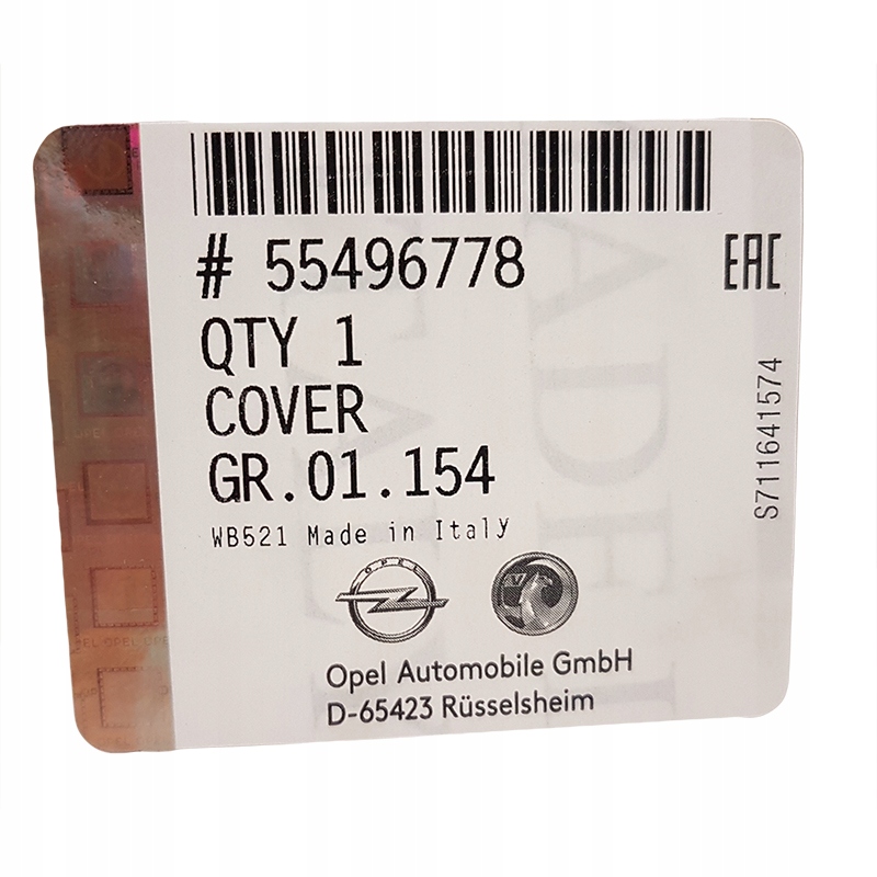 Obudowa termostatu Opel Astra K Insignia B Mokka X Numer katalogowy oryginału 55496778