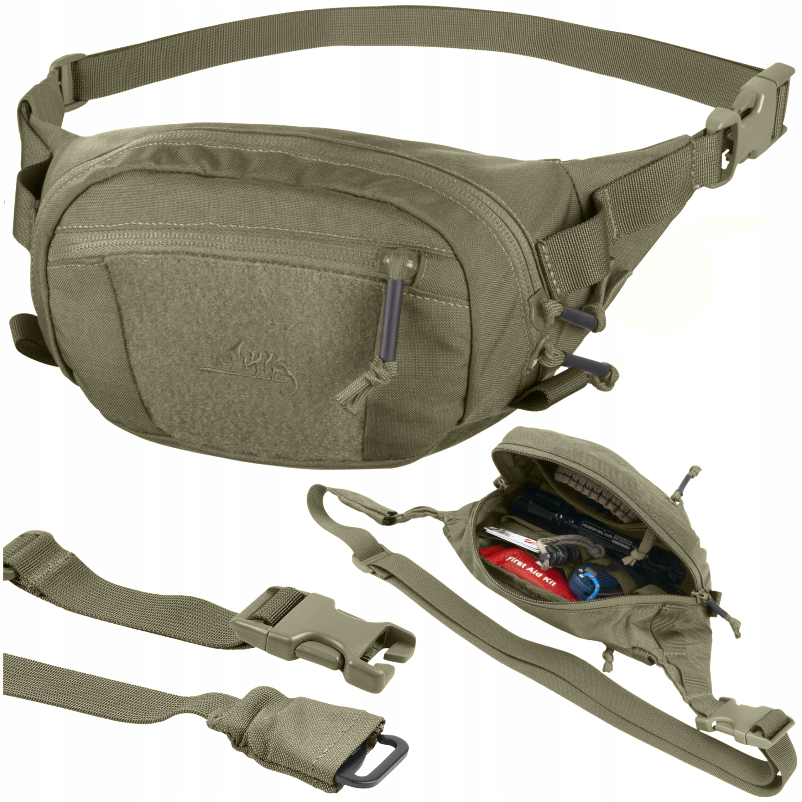 Nerka Taktyczna Saszetka Biodrowa Torba Helikon Possum Cordura Olive Green