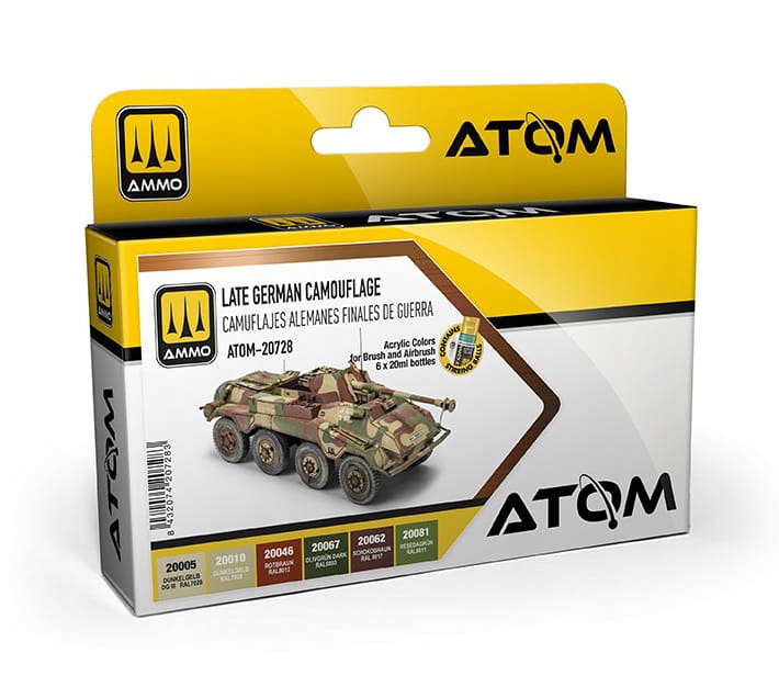 Ammo Mig 20728 Sada barev Atom Late German Camouflage