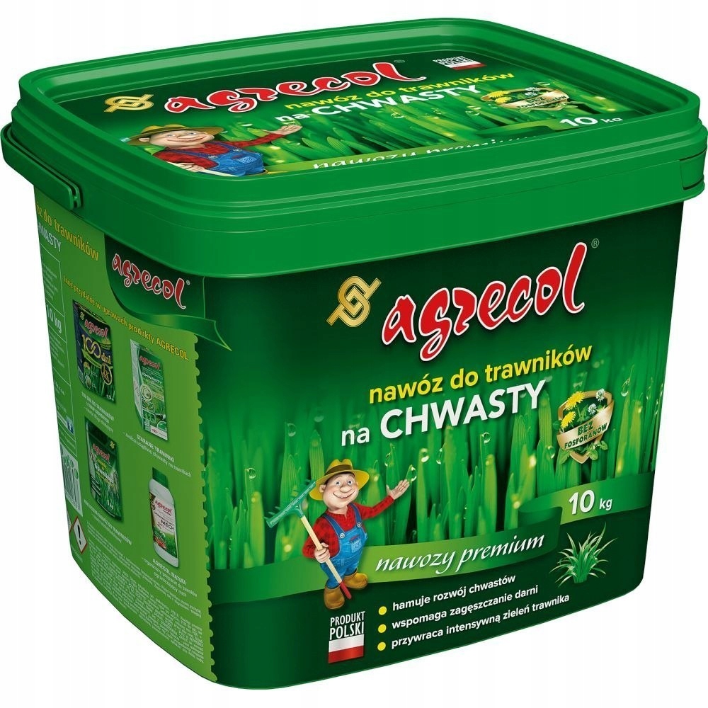 Hnojivo na trávnik Minerálny granulát 10 kg Agrecol